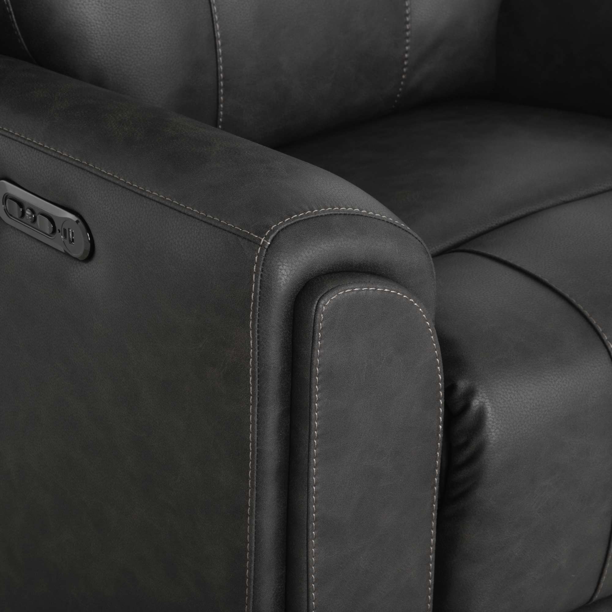 4730 Argent Fabric Recliner – Franklin Corporation